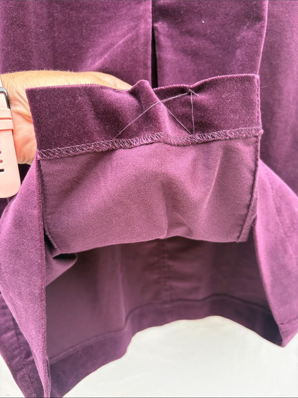 Talbots Plum Velvet Pencil Skirt - Picture 11 of 12